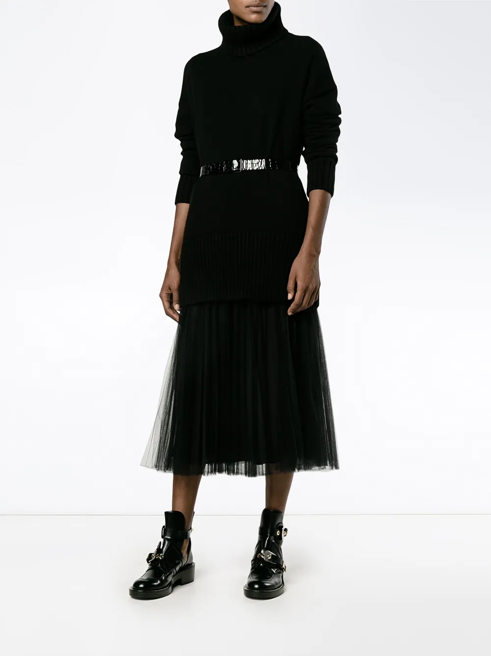 tulle A-line skirt