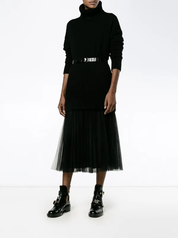 【専用】VALENTINO ブラック フレアスカート Valentino Garavani チュールフレアスカート | ブラック | FARFETCH JP