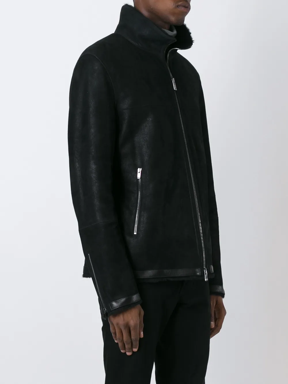 DROME ZIPPED SHEARLING JACKET
