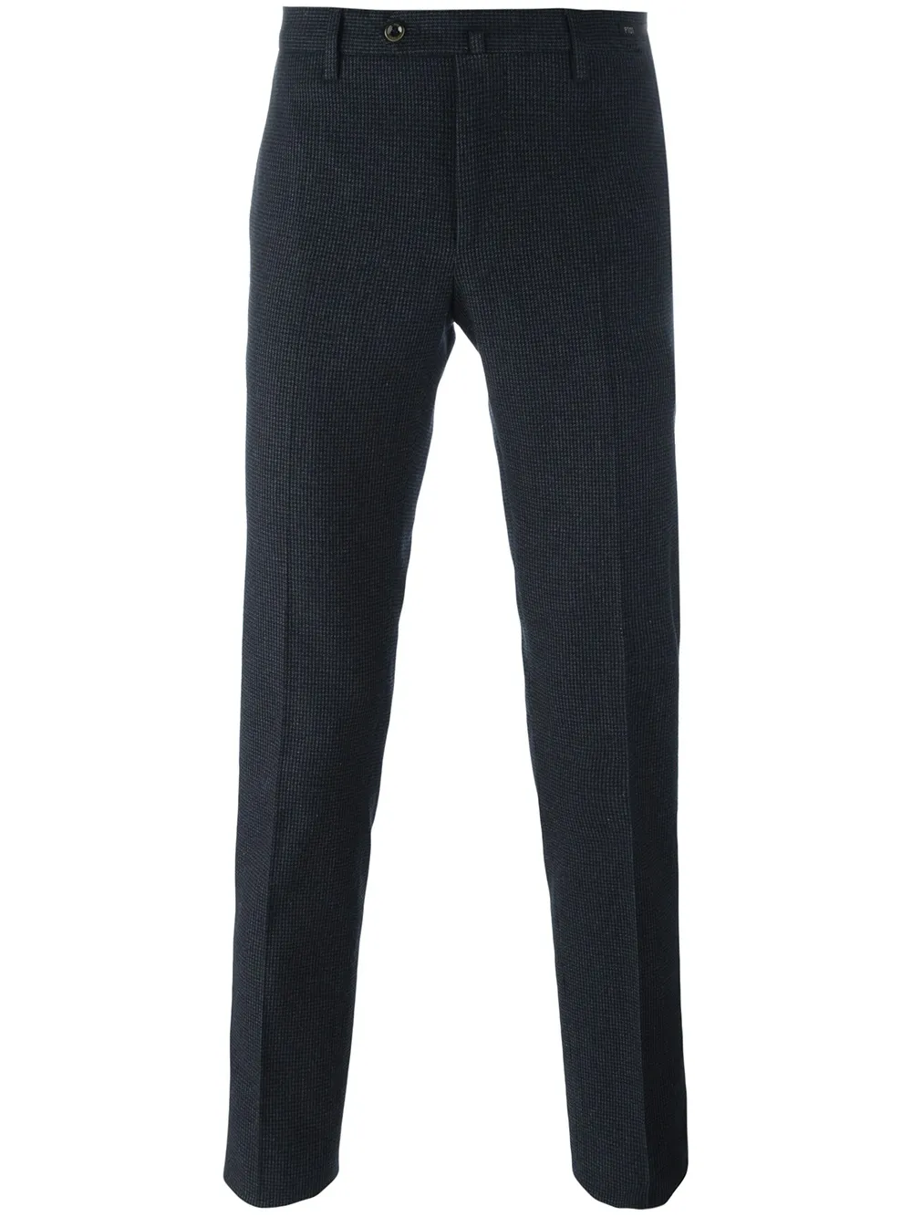 Pt01 checked skinny fit trousers Blauw