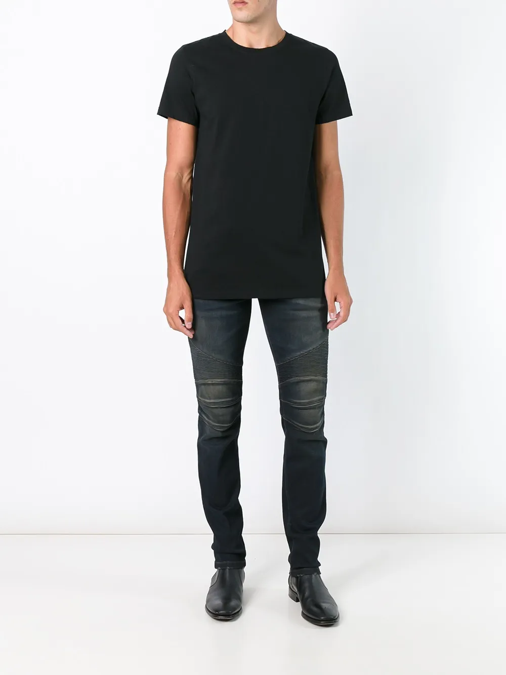 Balmain slim fit T-shirt Zwart