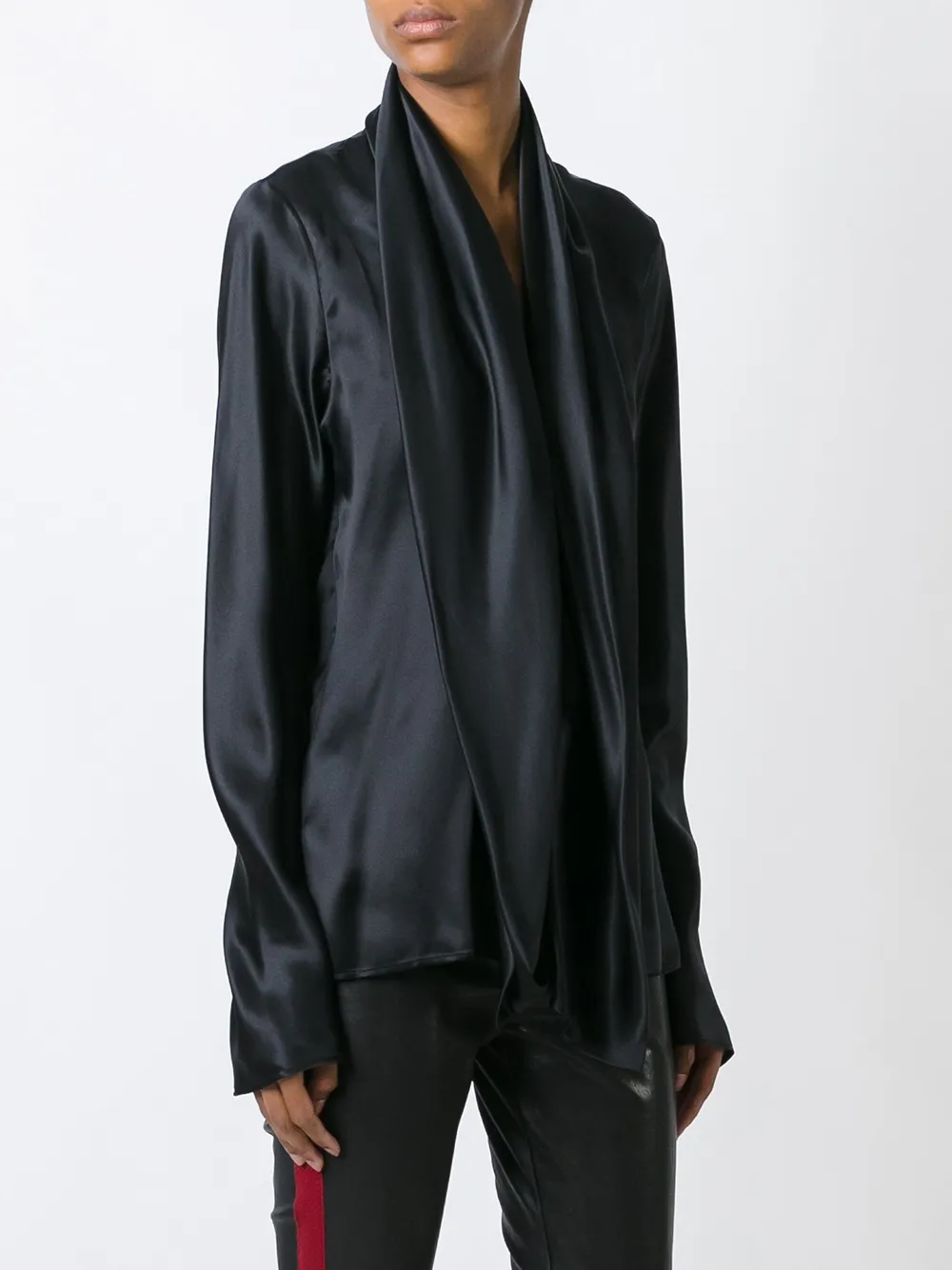 haider ackermann 垂坠领衬衫