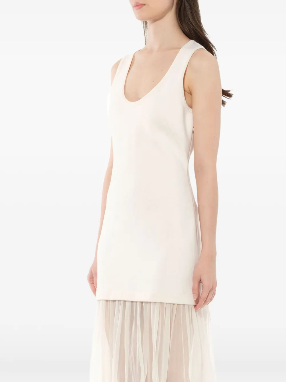 Givenchy transparante rok met tanktopjurk Wit