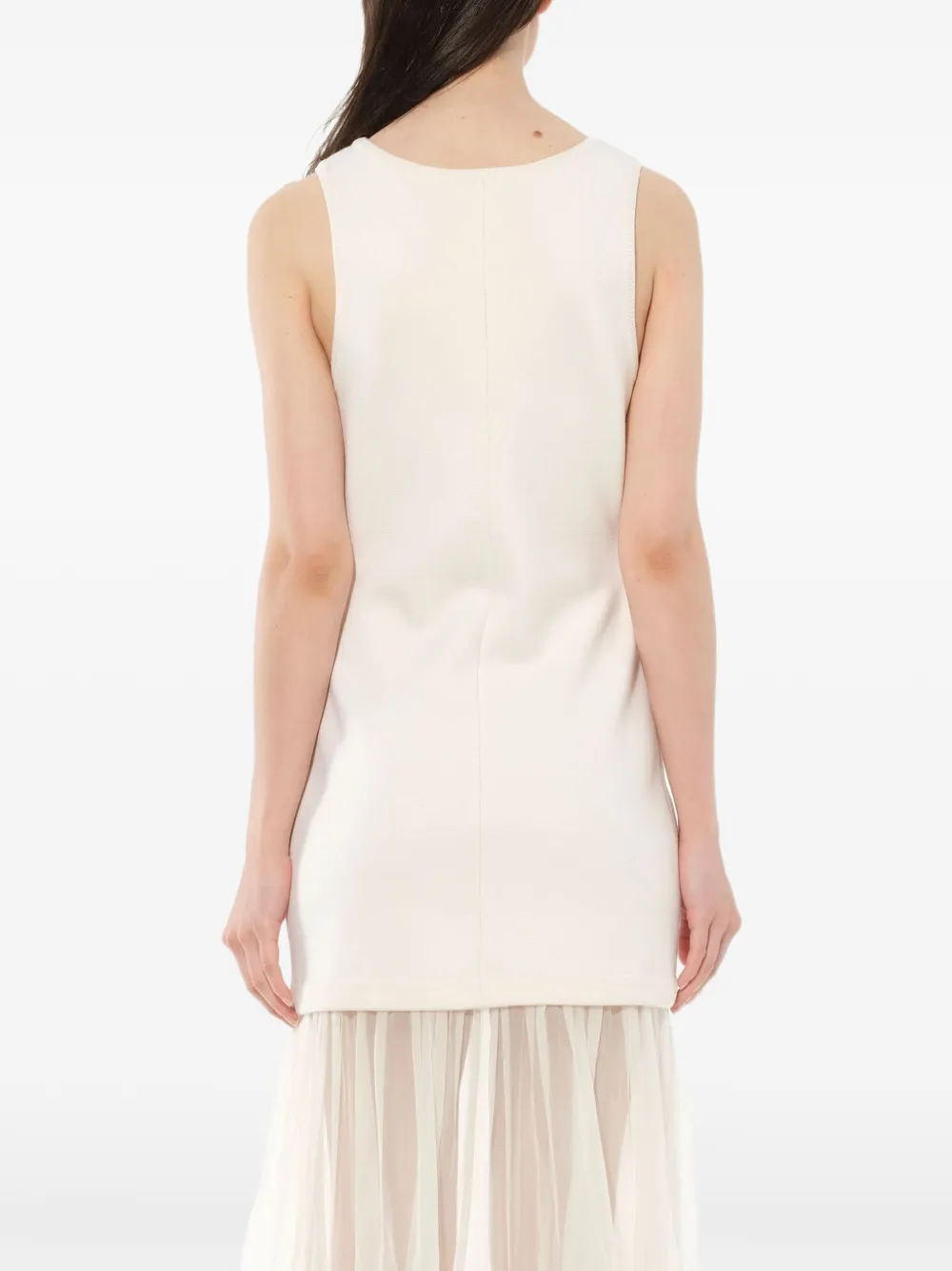 Givenchy transparante rok met tanktopjurk Wit