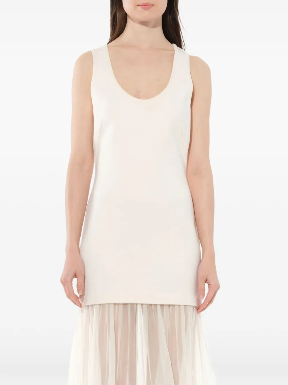 Givenchy transparante rok met tanktopjurk Wit