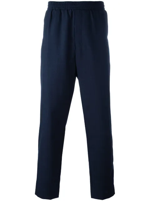 Click to view more detailed imagery on our partner's website Ami Alexandre Mattiussi Elasticized Waist Carrot Fit Trousers In Blue
