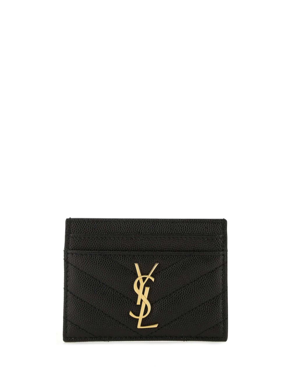 Saint Laurent monogram quilted cardholder - Black