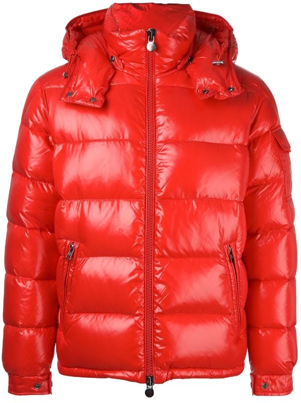 moncler red maya jacket