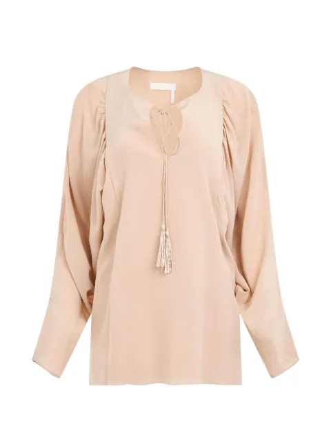 Chloé slit front blouse