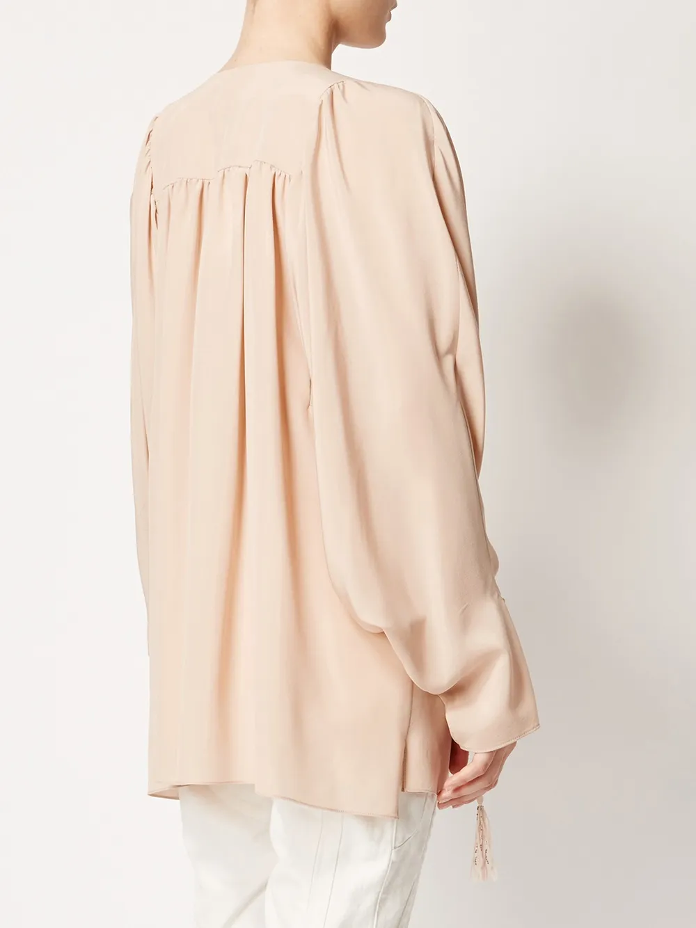 Chloé slit front blouse Roze
