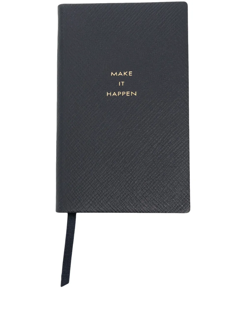 Smythson 'Blah Blah Blah' Panama notebook - Blu