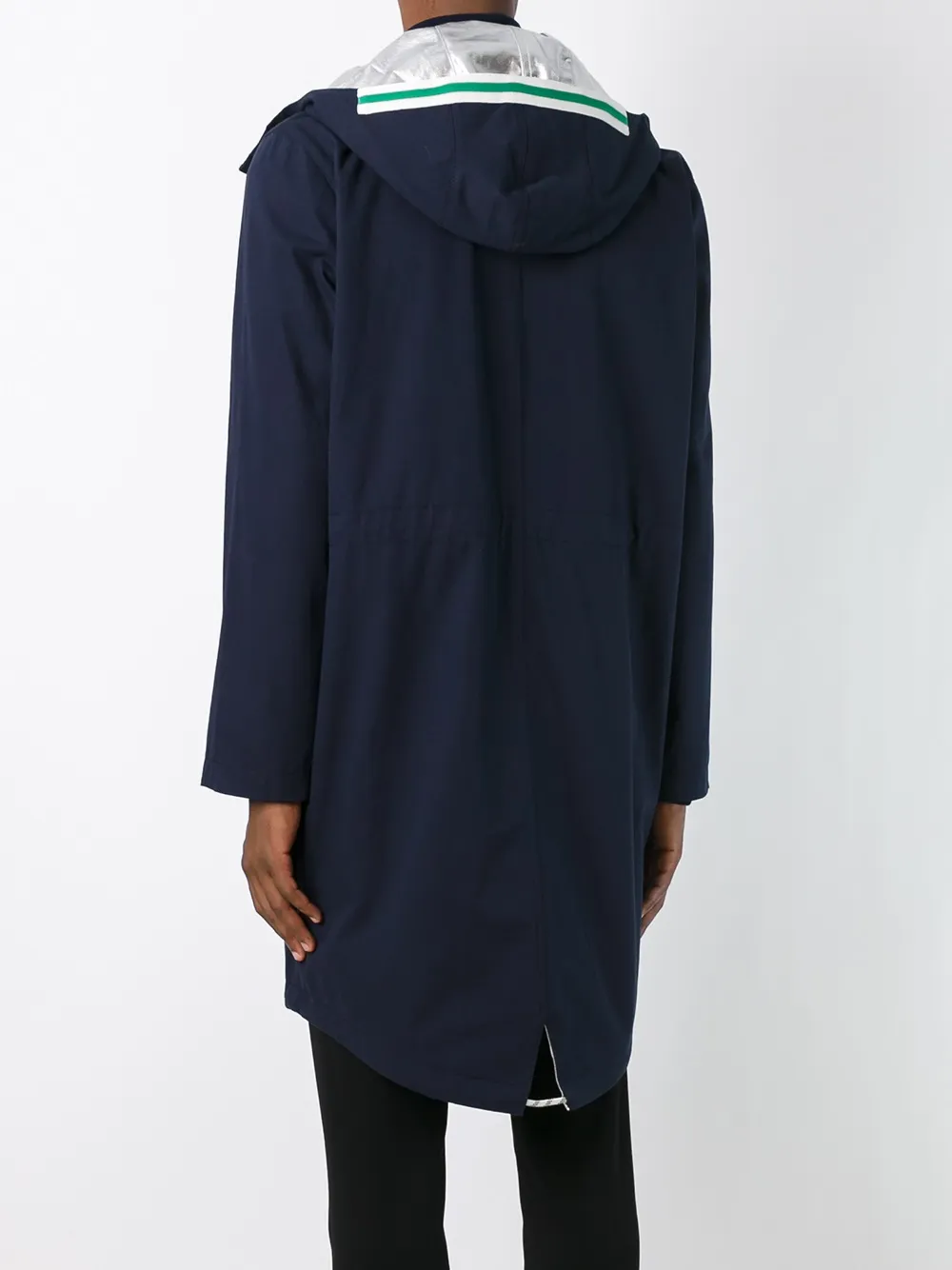 Raf Simons unlined metallic inner parka Blauw