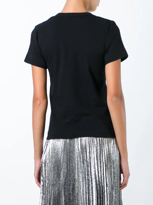 Comme Des Garçons Play Logo Print T-shirt | Black | FARFETCH AU