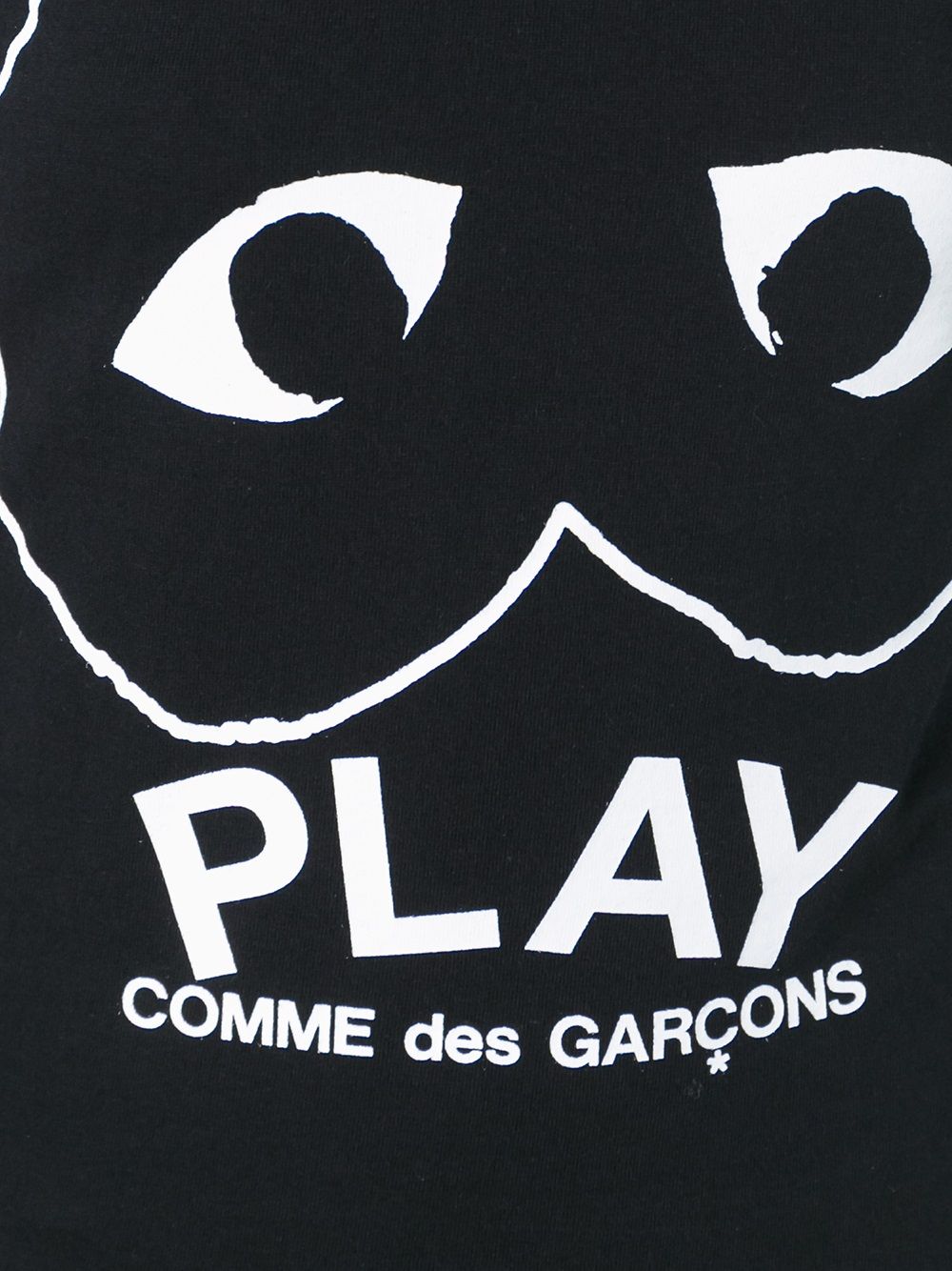 фото Comme des garçons play футболка с принтом-логотипом