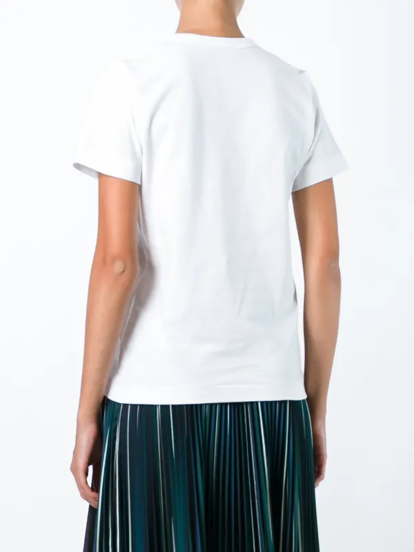 PLAY COMME des GARCONS Tシャツ・カットソー 白 2006625E0006 Comme Des Garçons Play logo-print Cotton T-shirt | White