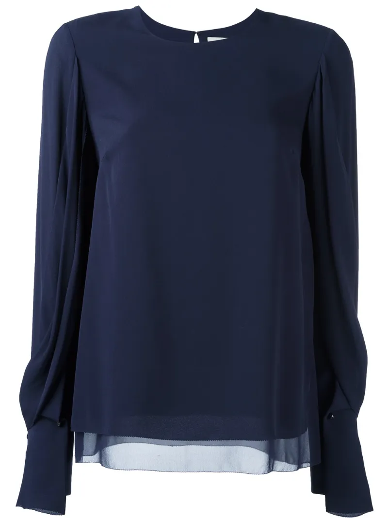 блузка с драпированными рукавами 3.1 Phillip Lim