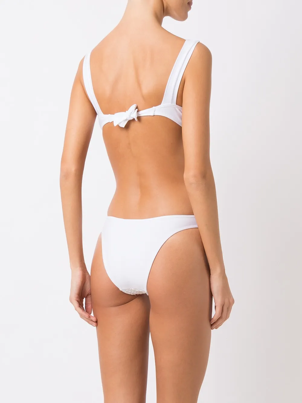 Amir Slama crochet swimsuit Wit