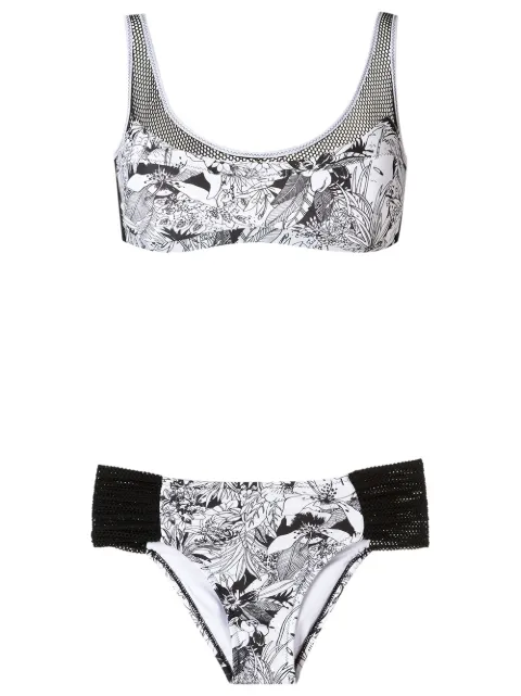 Amir Slama panelled bikini set