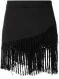 Amir Slama fringed skirt - Black