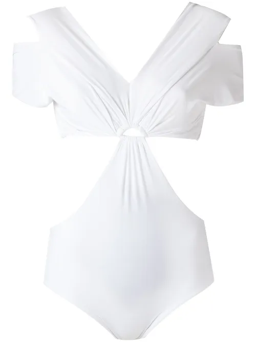 Panelled swimsuit - Amir Slama - Modalova