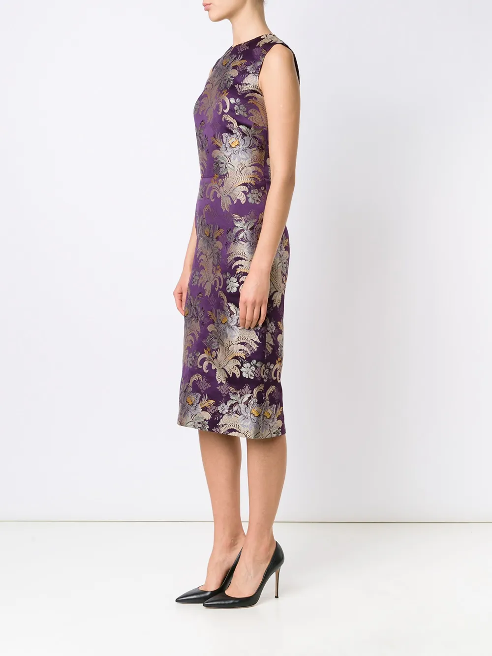 Ralph Lauren Collection floral print dress Roze