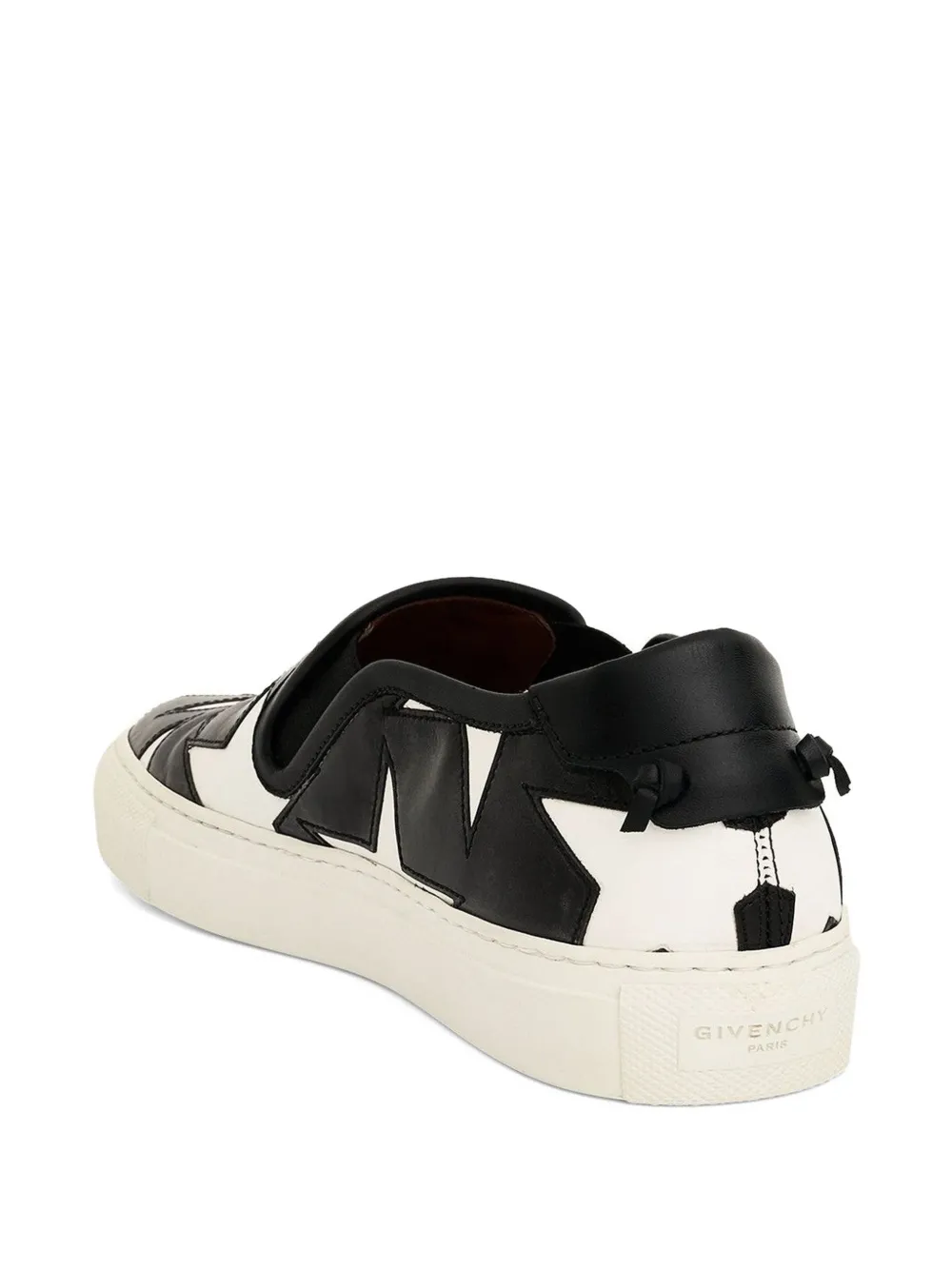 Givenchy star embossed slip-on sneakers Zwart