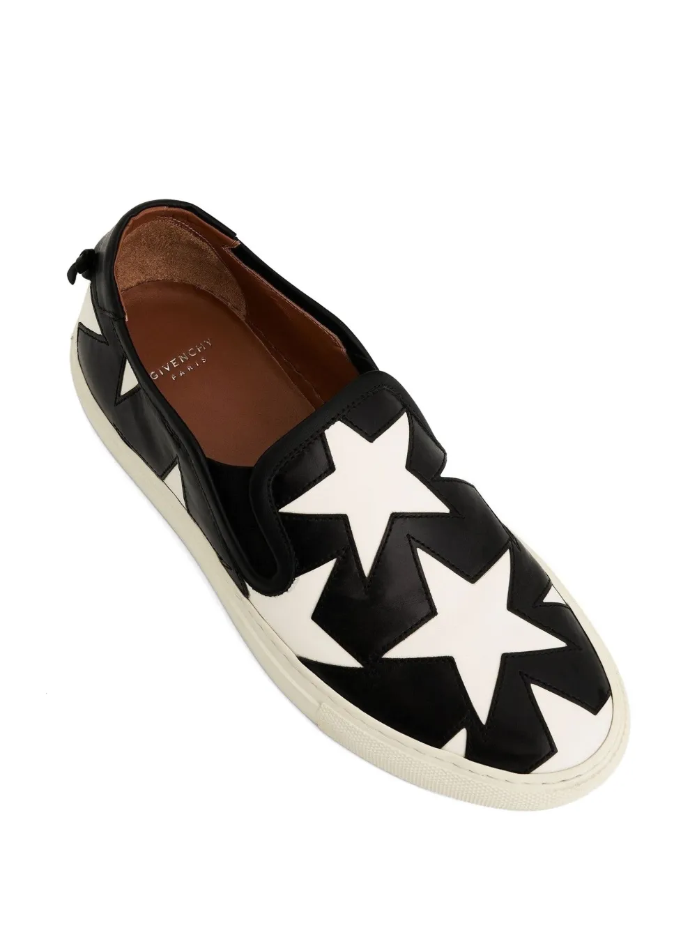 Givenchy star embossed slip-on sneakers Zwart