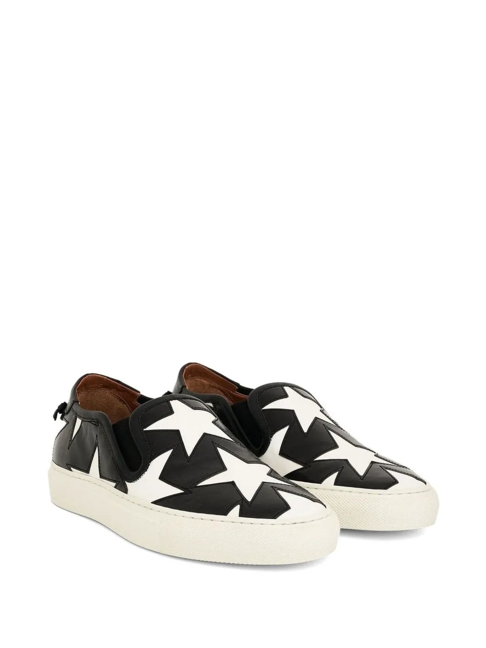 Givenchy star embossed slip-on sneakers Zwart