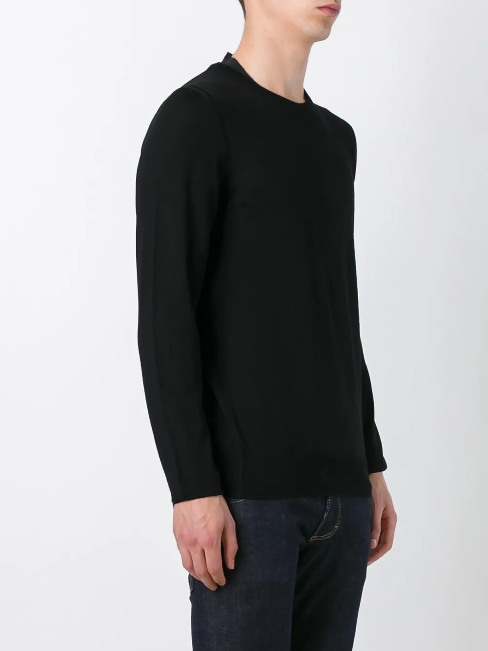 Paolo Pecora fine knit jumper Zwart