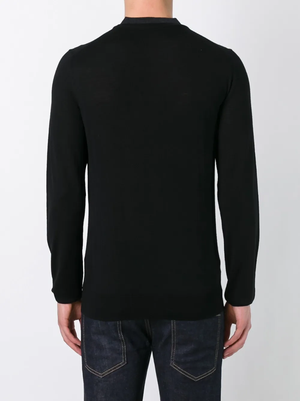Paolo Pecora fine knit jumper Zwart