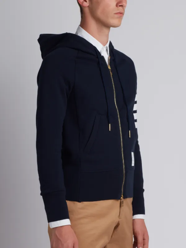 Full Zip Hoodie With Engineered 4-Bar Stripe