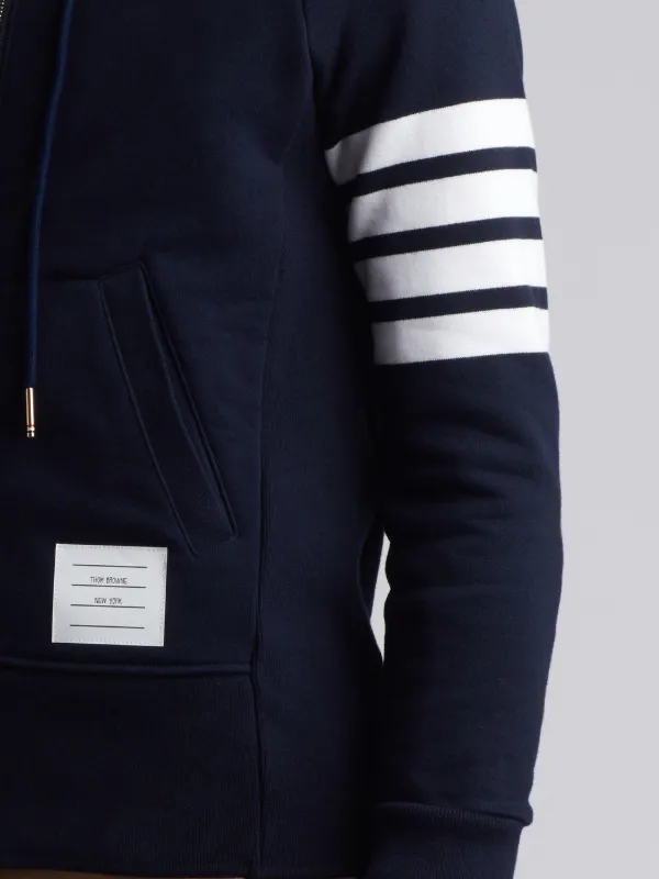 Full Zip Hoodie With Engineered 4-Bar Stripe