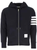 Thom Browne Classic Loopback 4-Bar full-zip hoodie - Blue