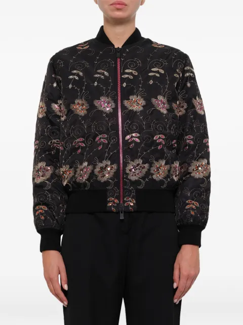 Givenchy chamarra bomber bordada con lentejuelas