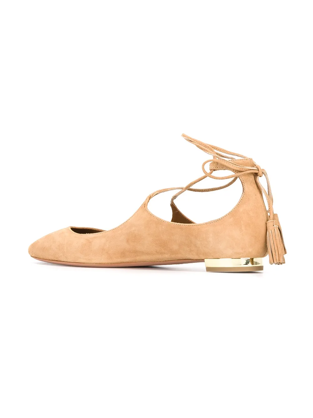Aquazzura 'Boheme' ballerina shoes Beige