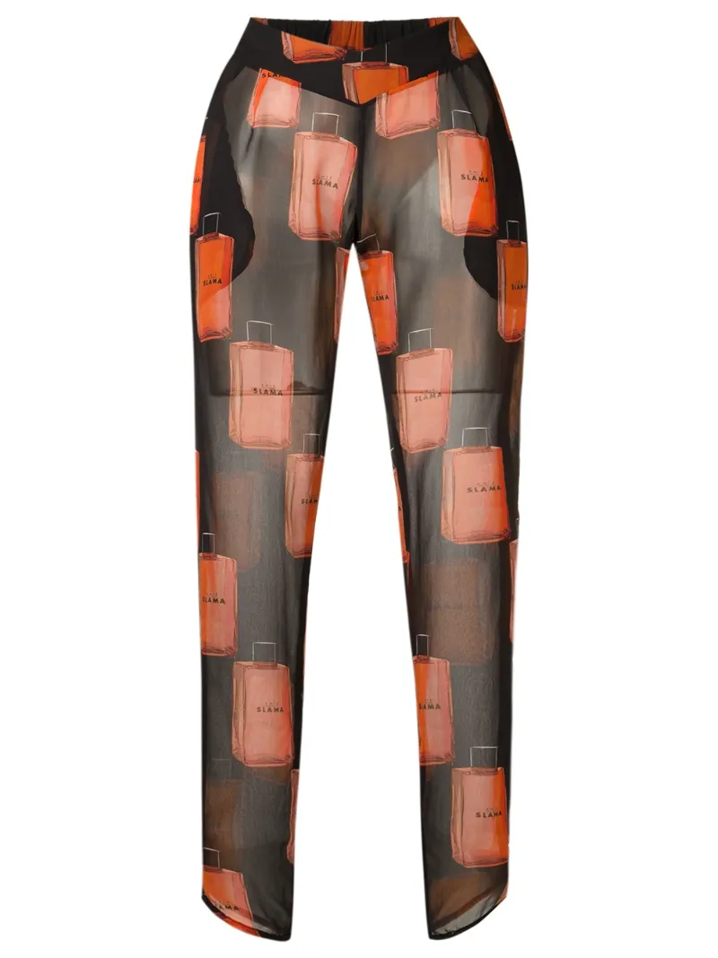 sheer tapered trousers Amir Slama