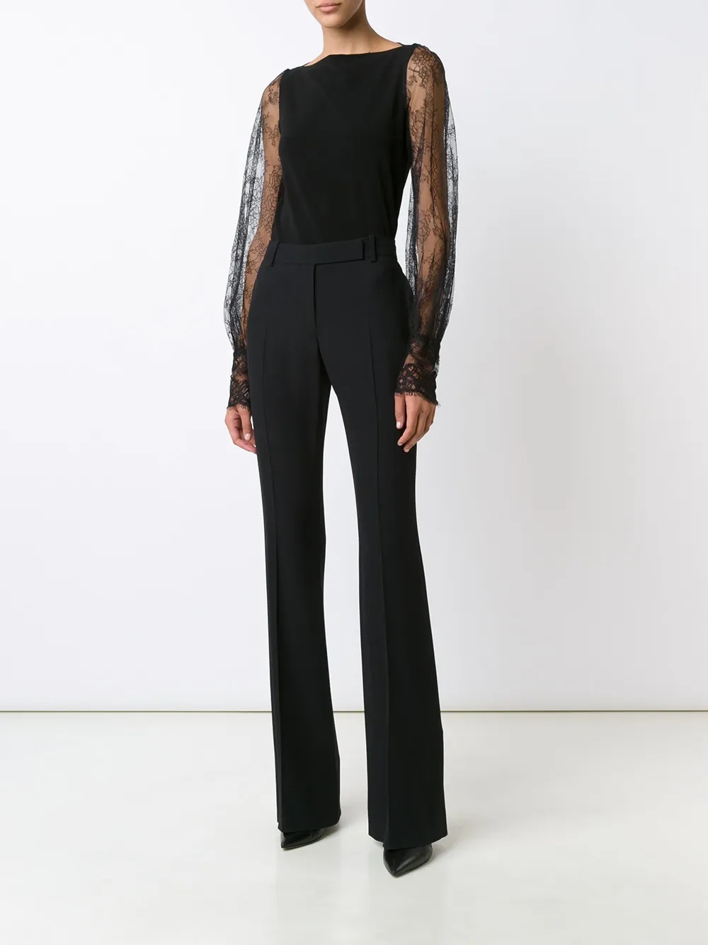 Plein Sud sheer lace sleeve blouse | Blouses | Image 2