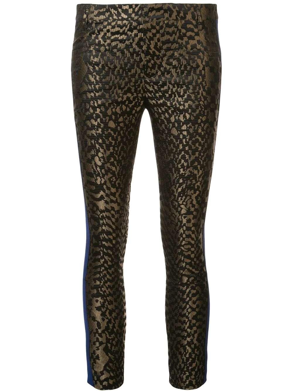 Haider Ackermann jacquard contrast stripe trousers | Green | Image 1