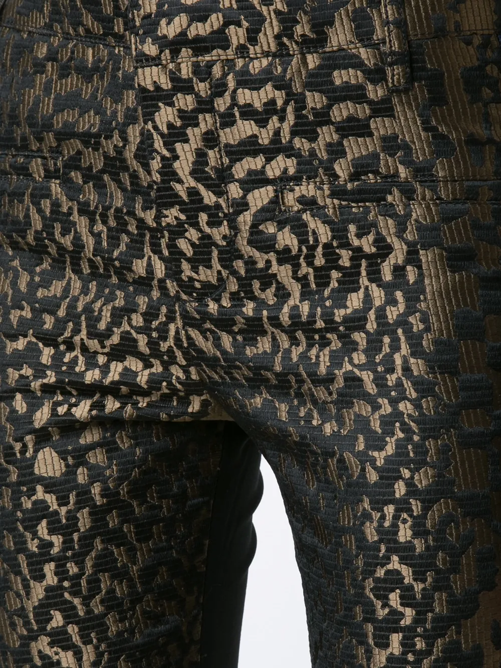 Jacquard Contrast Stripe Trousers