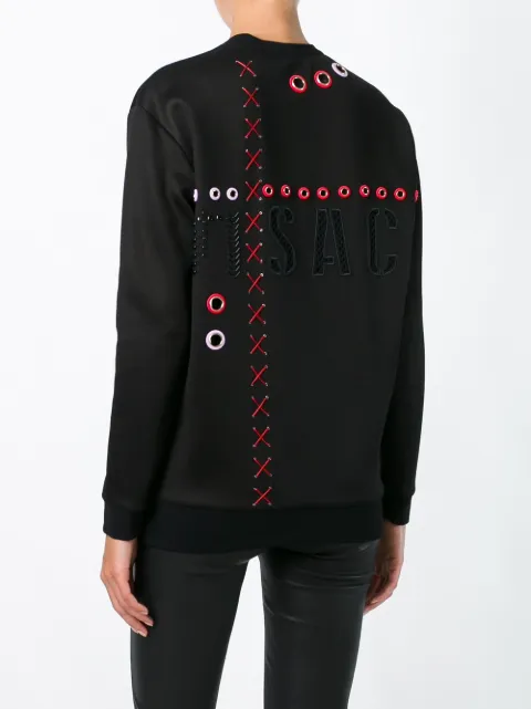 versace embroidered sweatshirt
