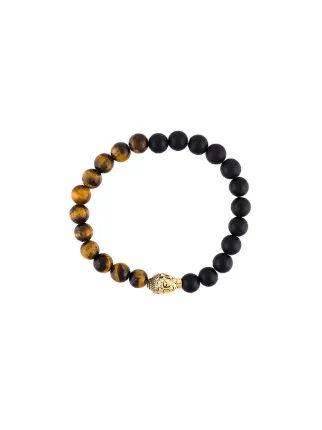 Nialaya Jewelry Beaded Buddha Bracelet Farfetch Nialaya Jewelry Beaded Buddha Bracelet