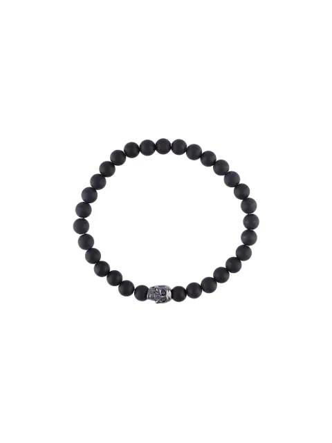 Nialaya Jewelry 스컬 장식 비즈 브레이슬릿