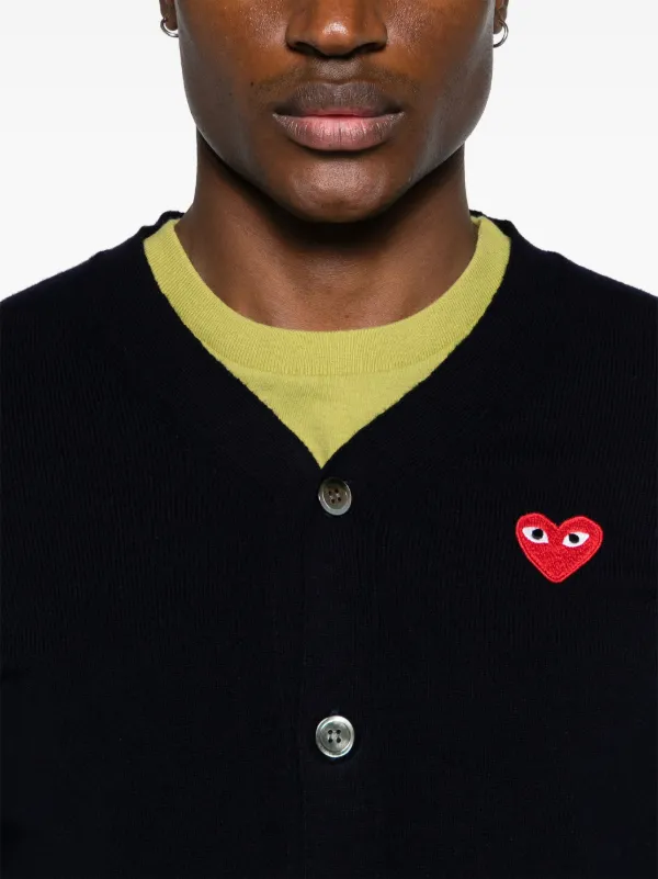 プレイコムデギャルソン V-NECK CARDIGAN PLAY COMME des GARCONS - プレイコムデギャルソン V-NECK