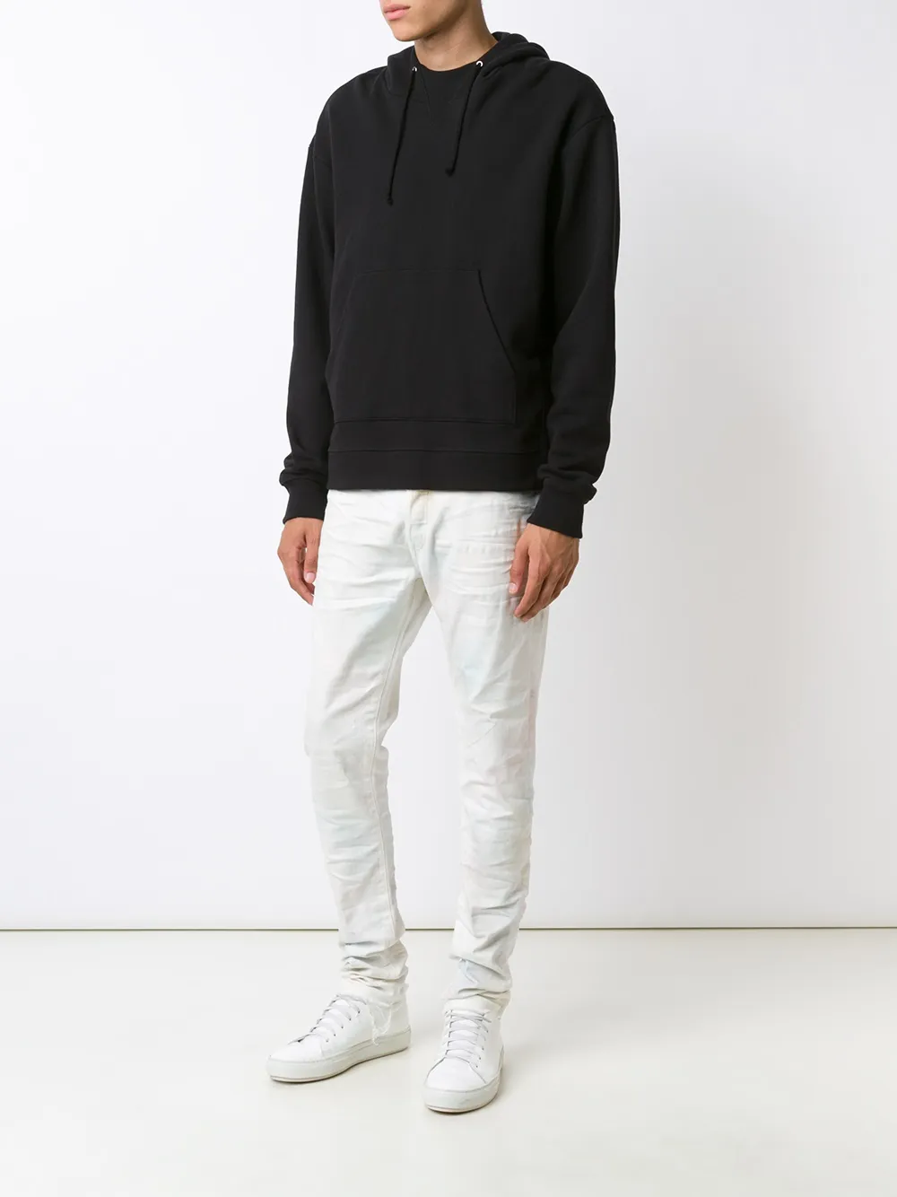 John Elliott creased slim-fit jeans - Wit