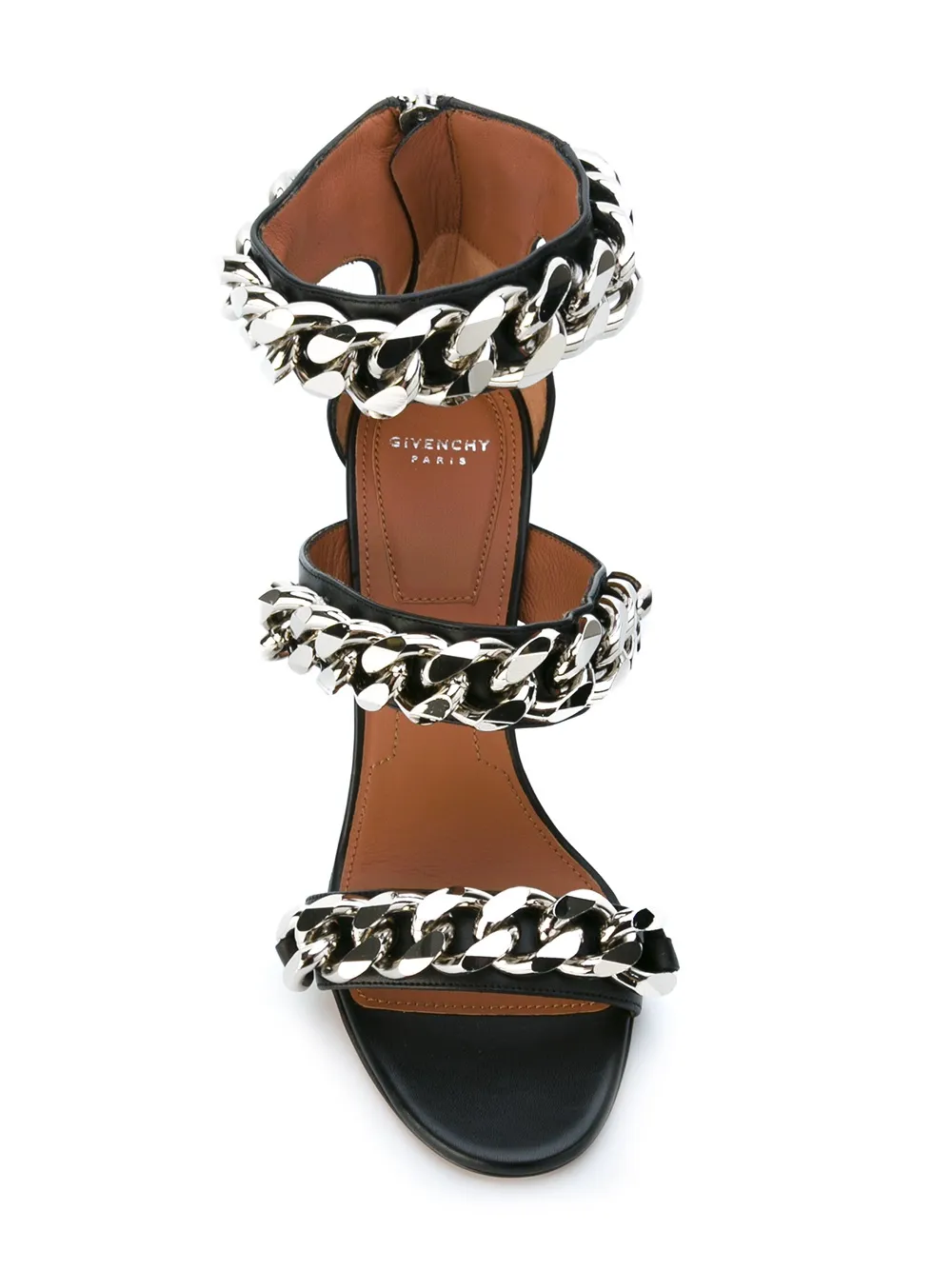 Givenchy kettingtrim sandalen Zwart