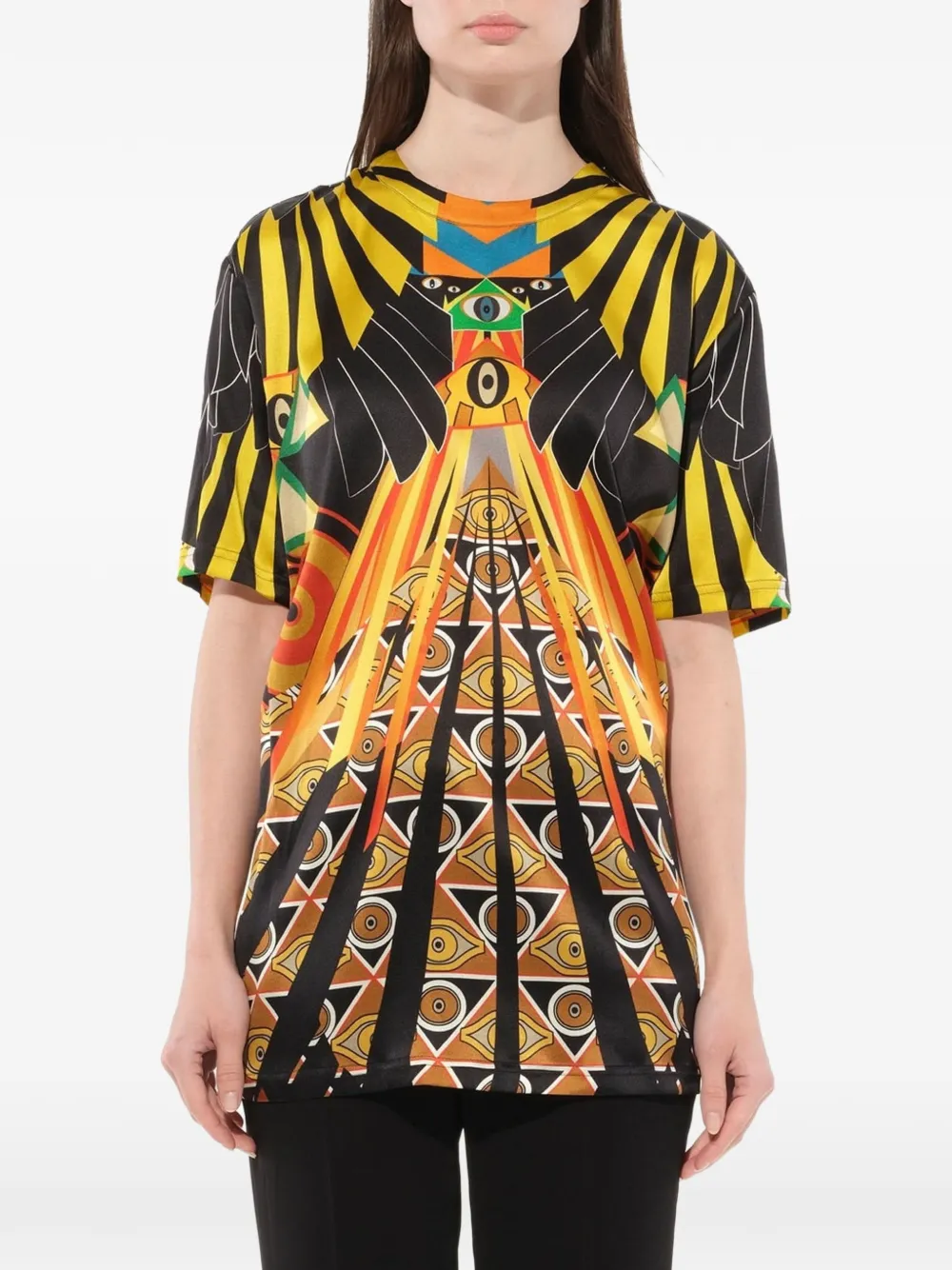 Givenchy 'Optical Wings' T-Shirt mit Print - Mehrfarbig