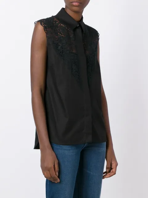 Download Black Cotton Lace Shirt Background