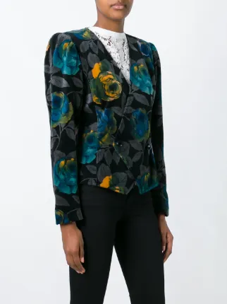 vintage floral blazer