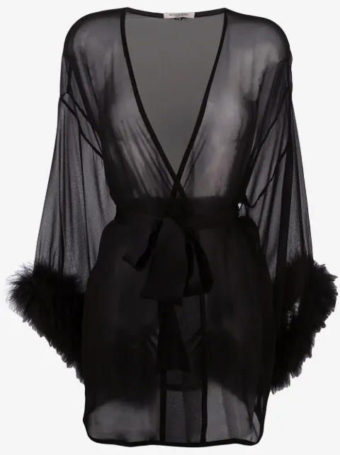 Gilda & Pearl Diana sheer silk robe