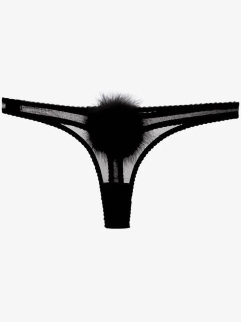 Gilda & Pearl Diana georgette pompom thong